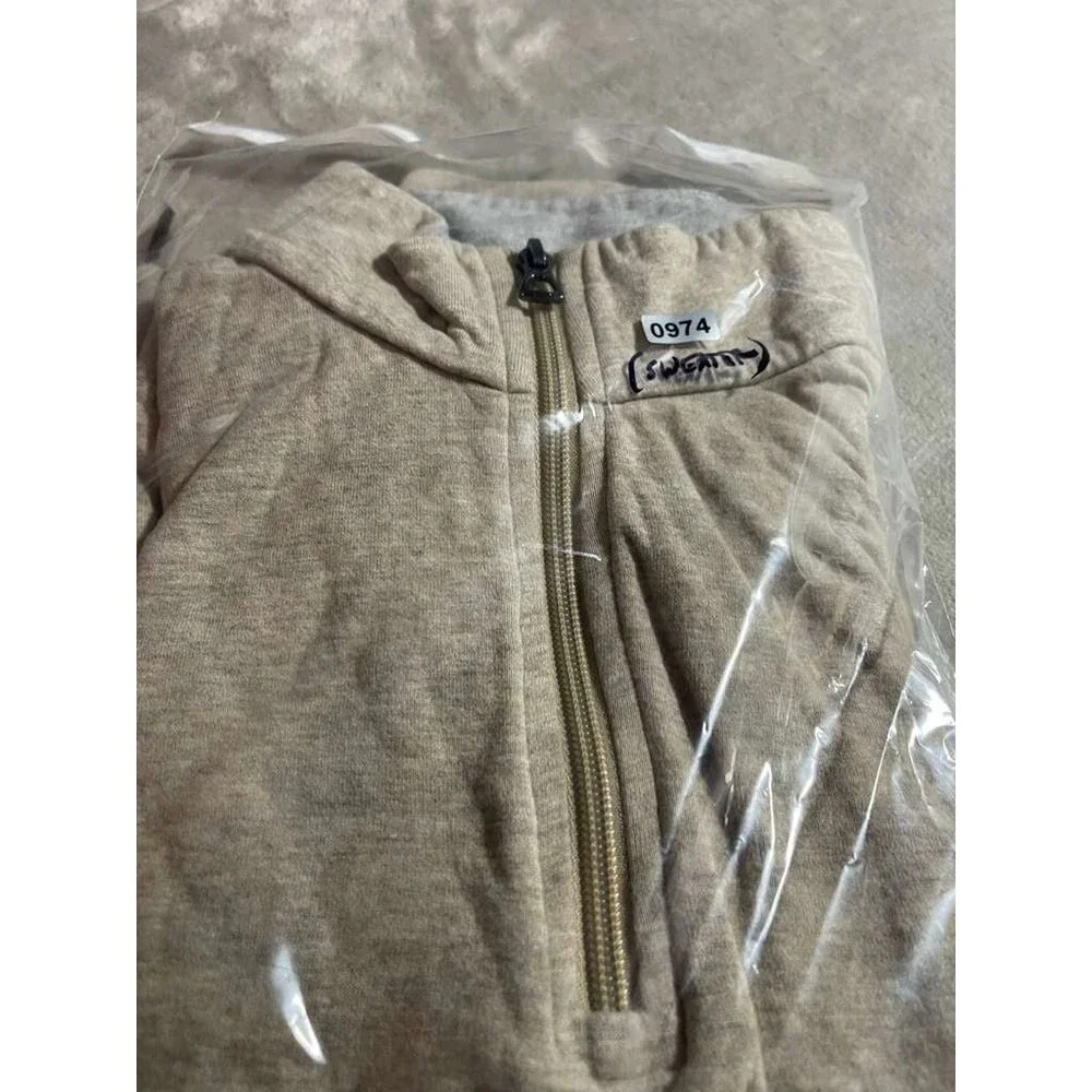 Polo Ralph Lauren Performance 1/4 Quarter Pullover Men Large Beige Sweatshirt